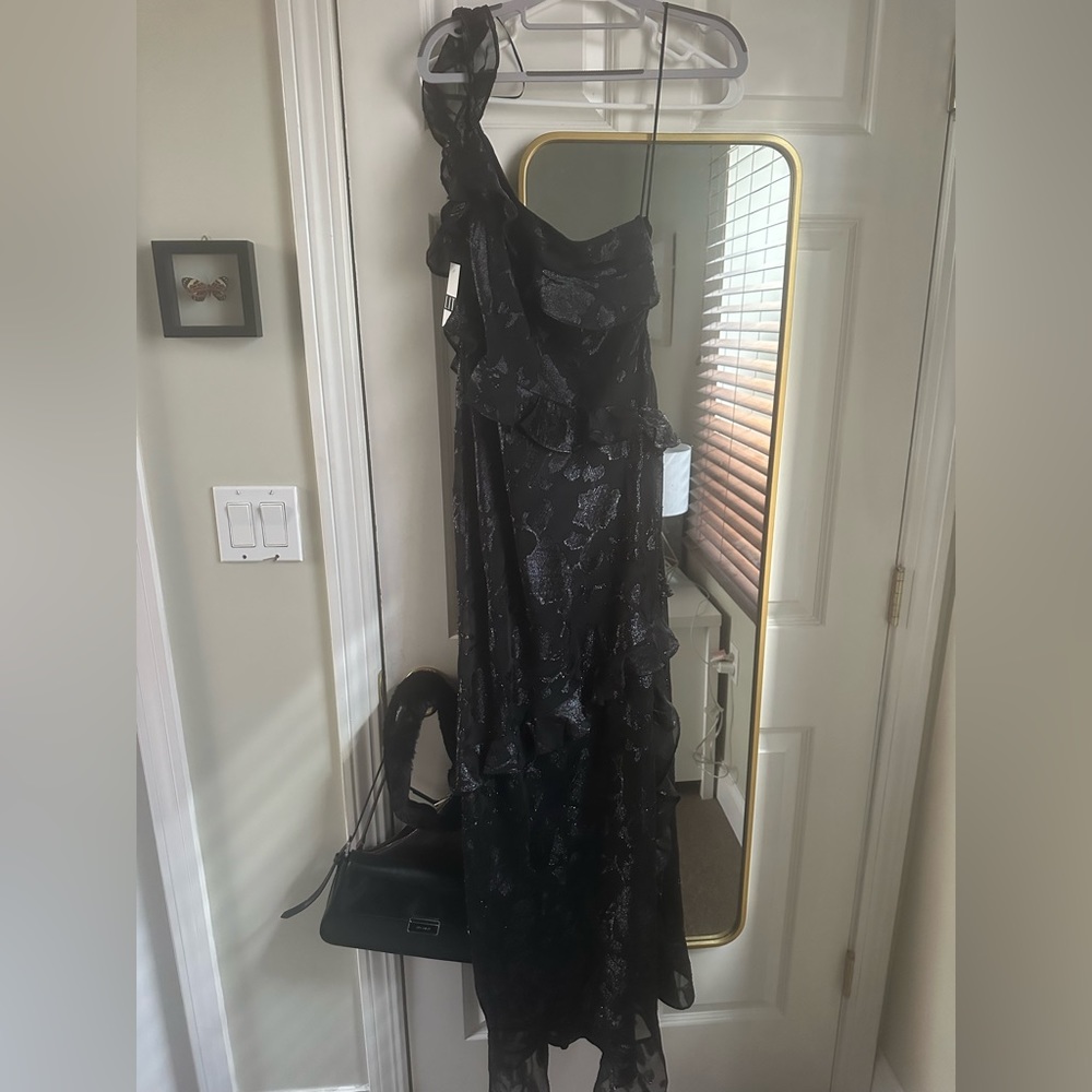 ANDREA ONE SHOULDER FLORAL MAXI DRESS